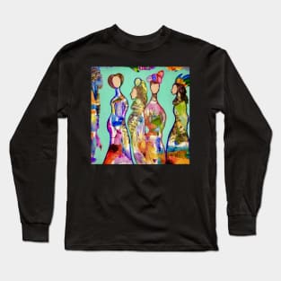 Four Lovelies (2 in a series of 4( Long Sleeve T-Shirt